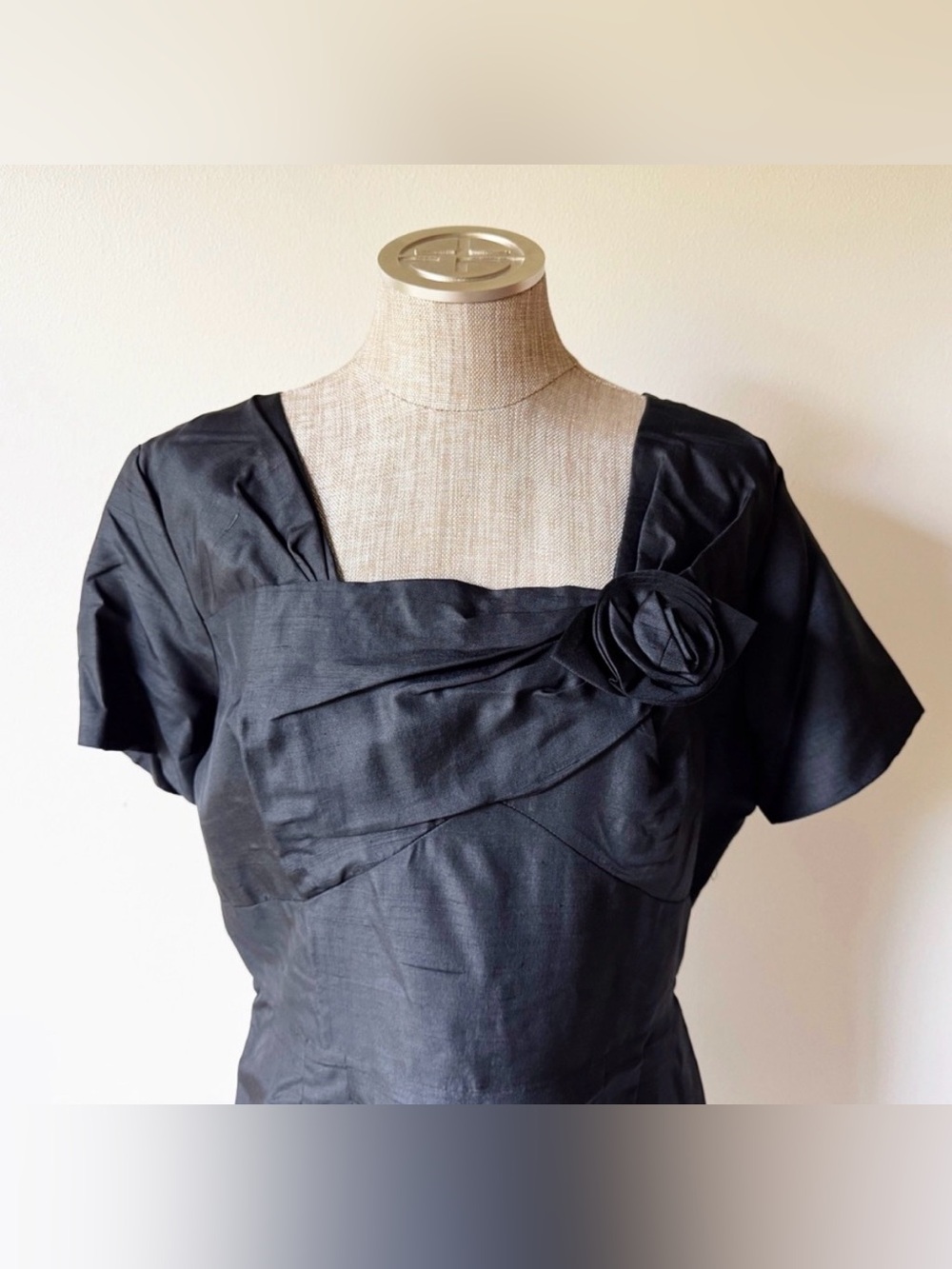 Vintage 1950’s Handmade Black Dress